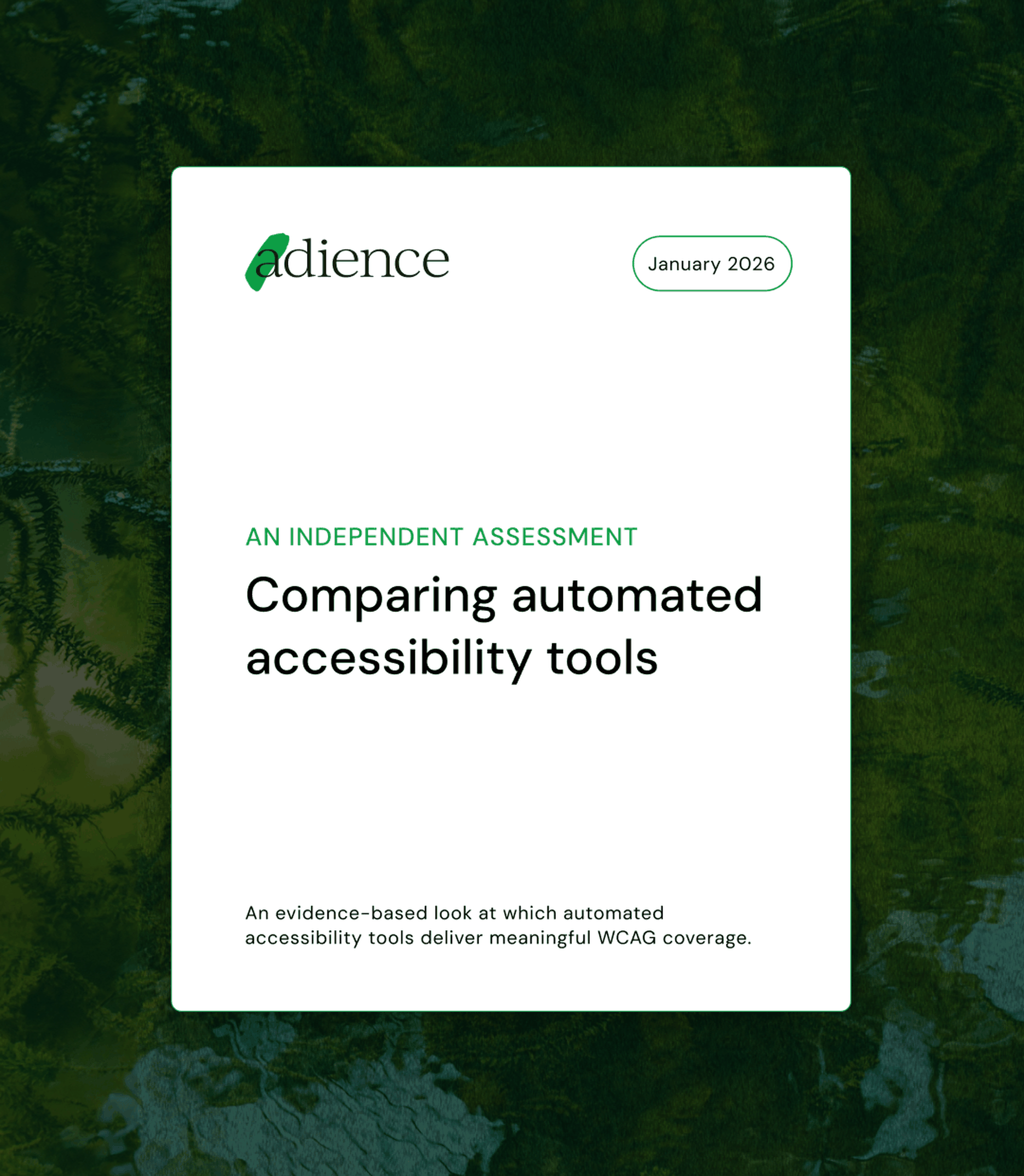Adience's 2026 Independent assessment of automated accessibility tools