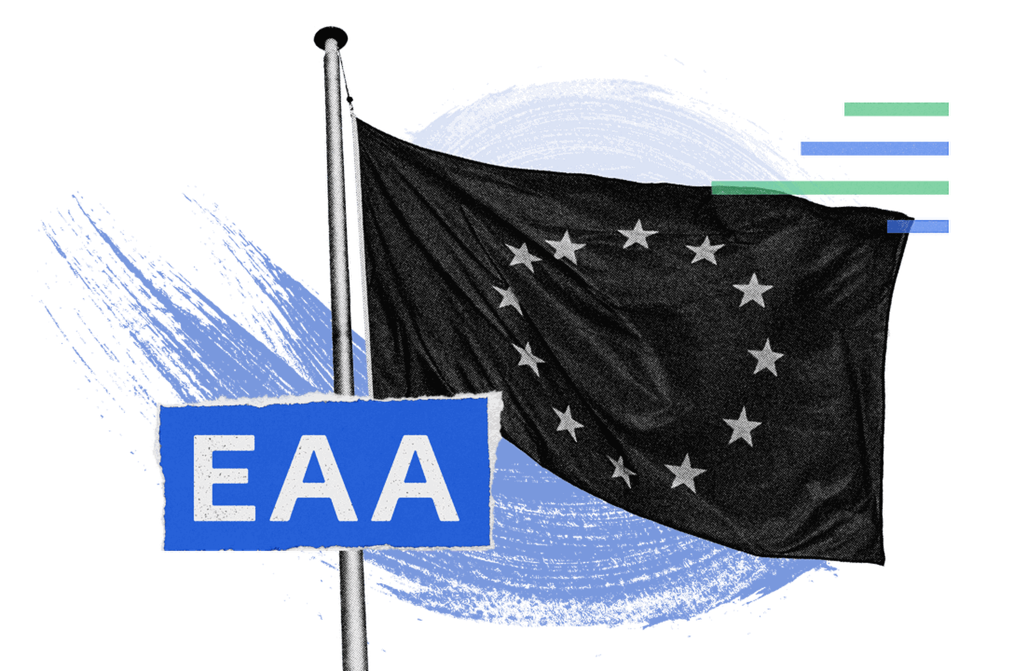 Collage of European Union flag and EAA