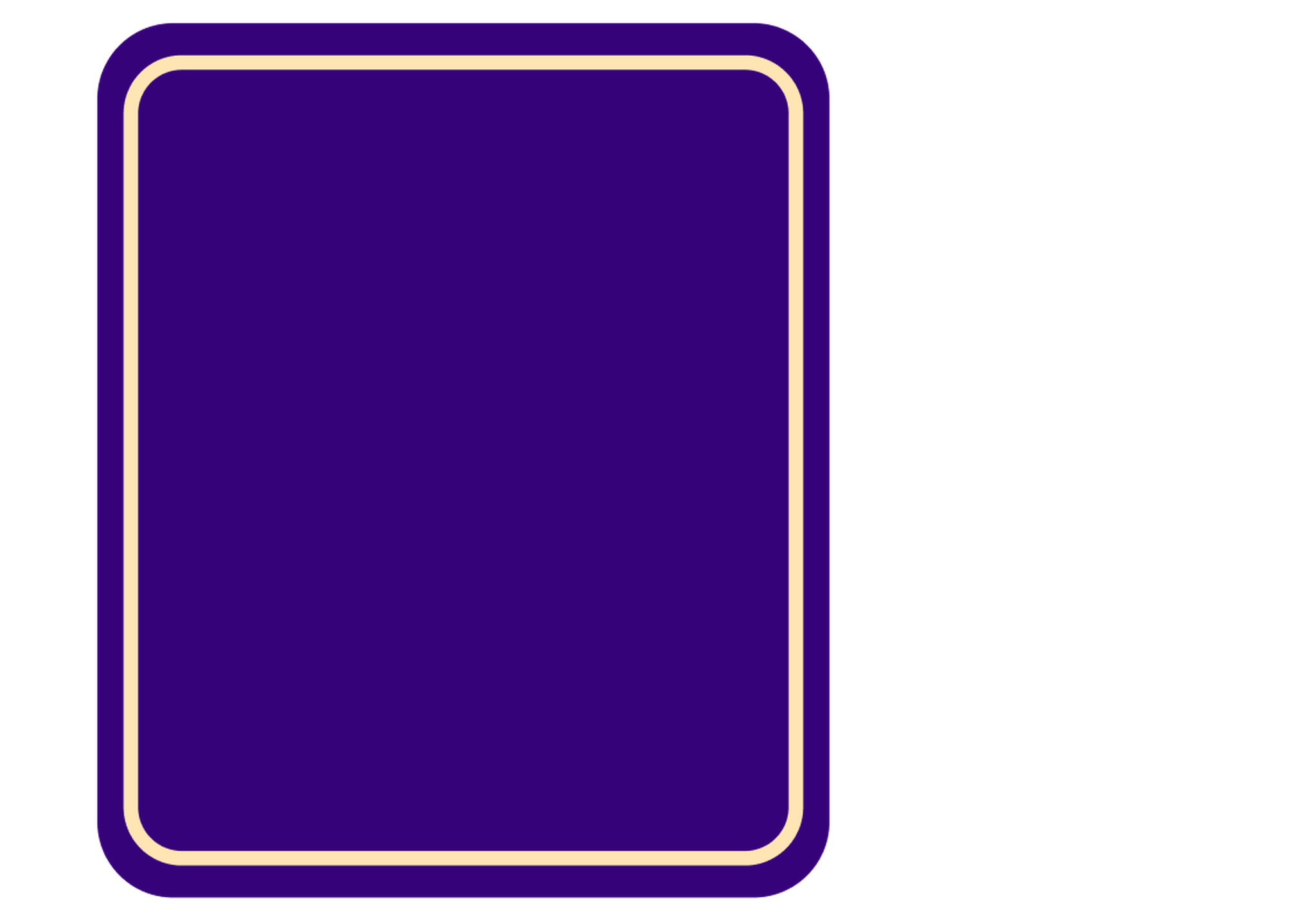 A blank traffic sign to create an analogy for no alt text.