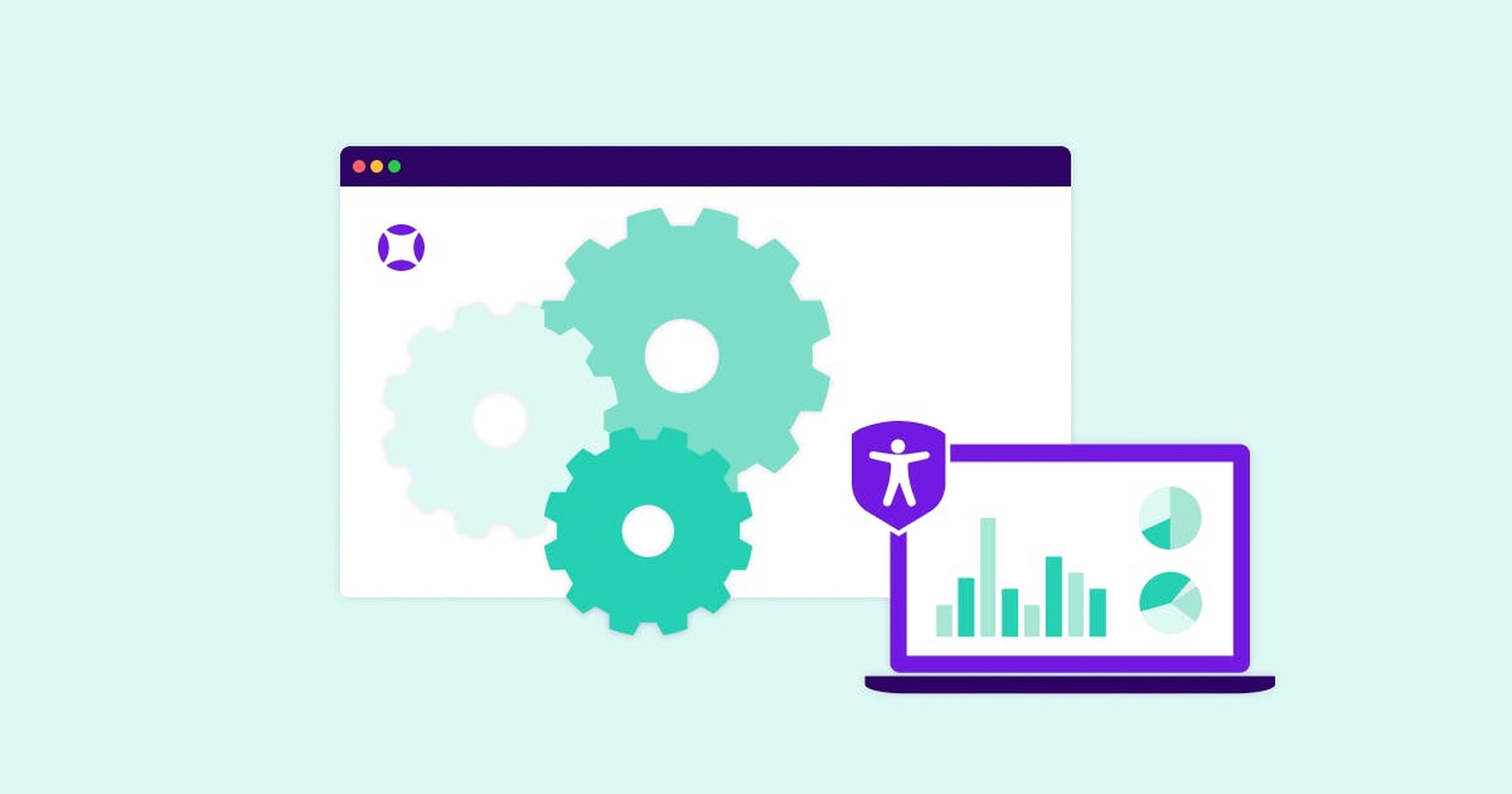 A website browser with data and analytics related to accessibility.