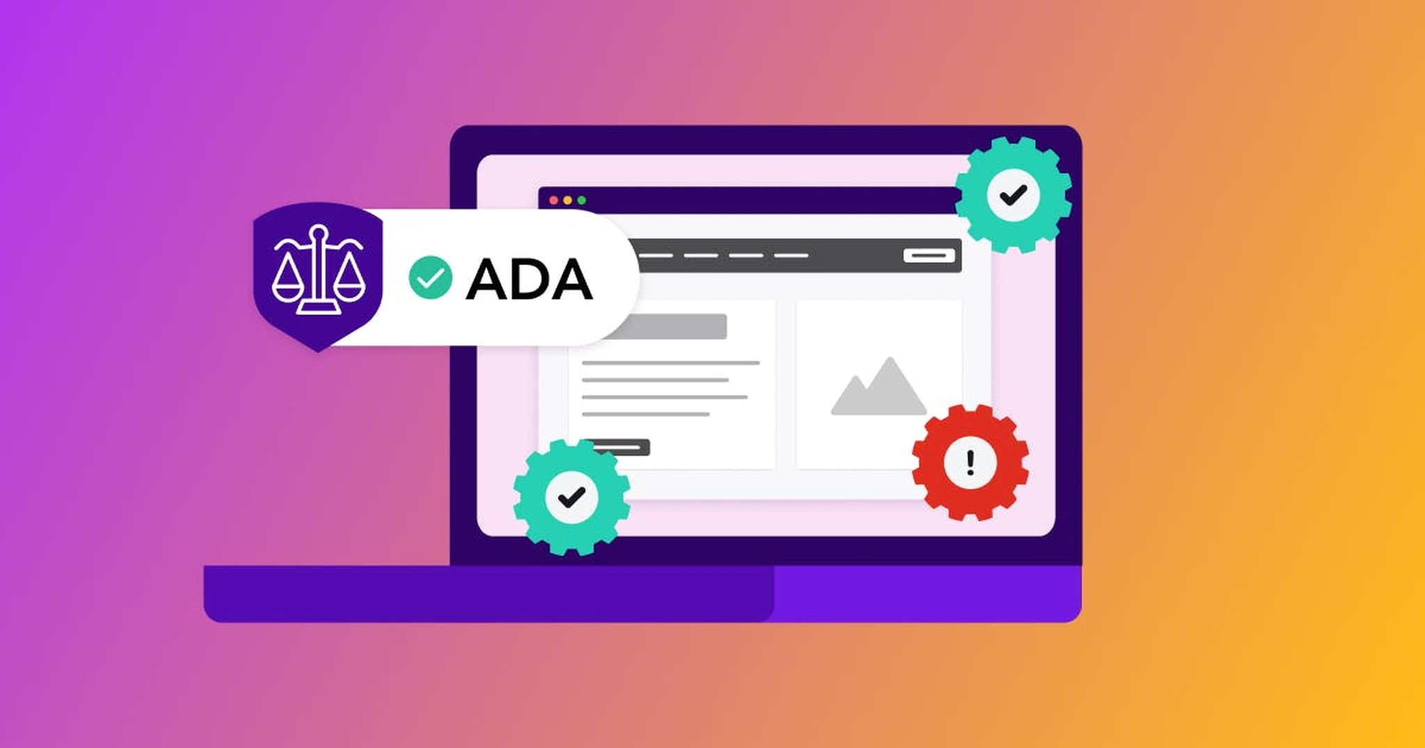 A website being checked for ADA compliance