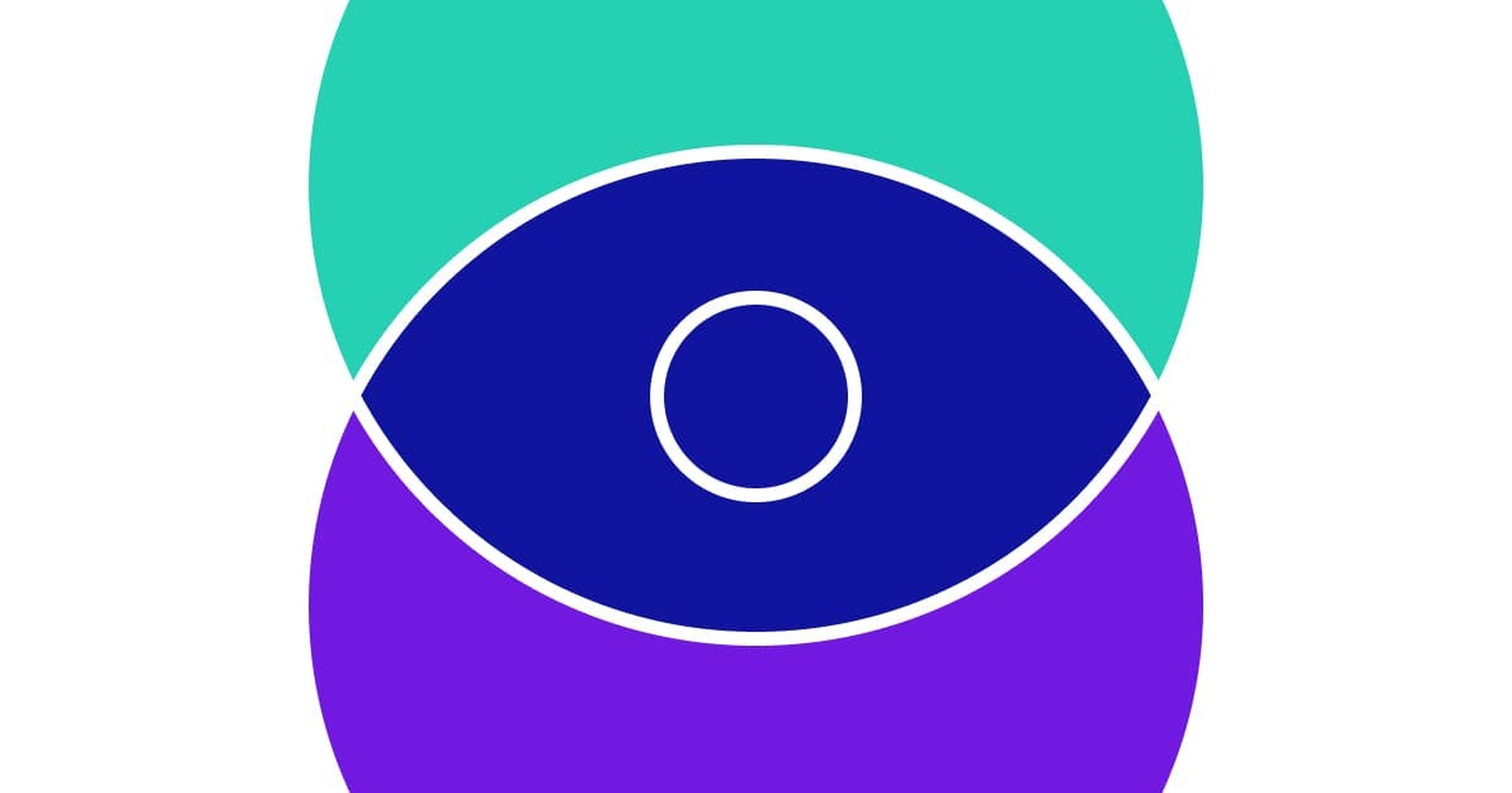 Overlapping green and purple circles with a blue eye icon in the overlapping part