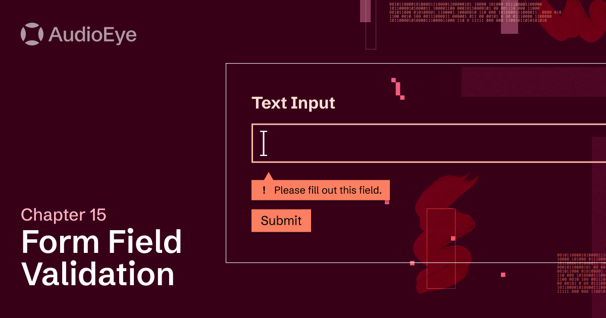 Form Field Validation | Accessible Coding | AudioEye Learning