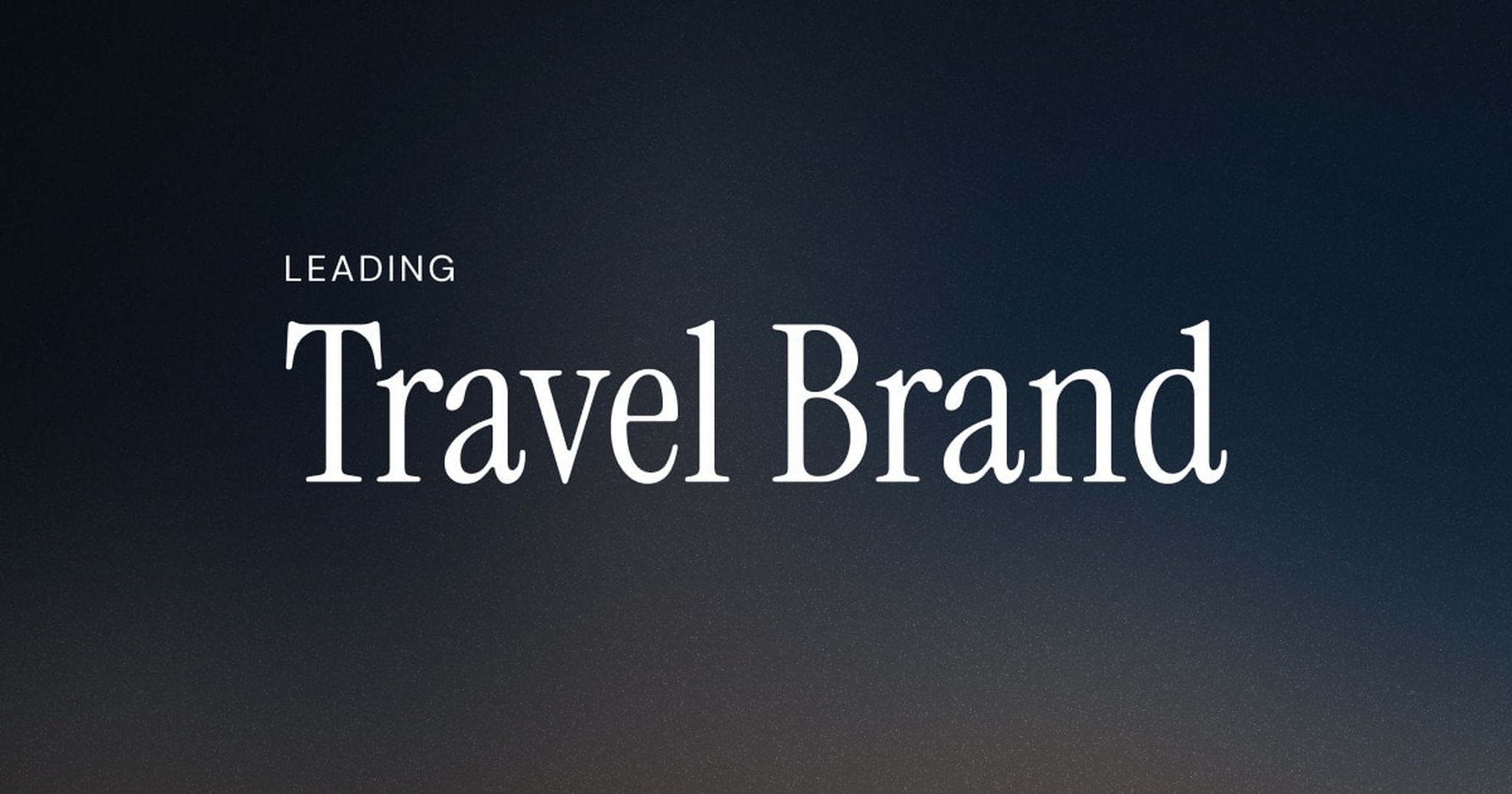 Leading Travel Brand