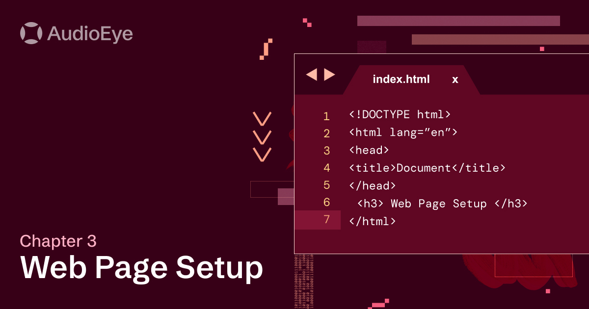 Web Page Setup | Accessible Coding | AudioEye Learning