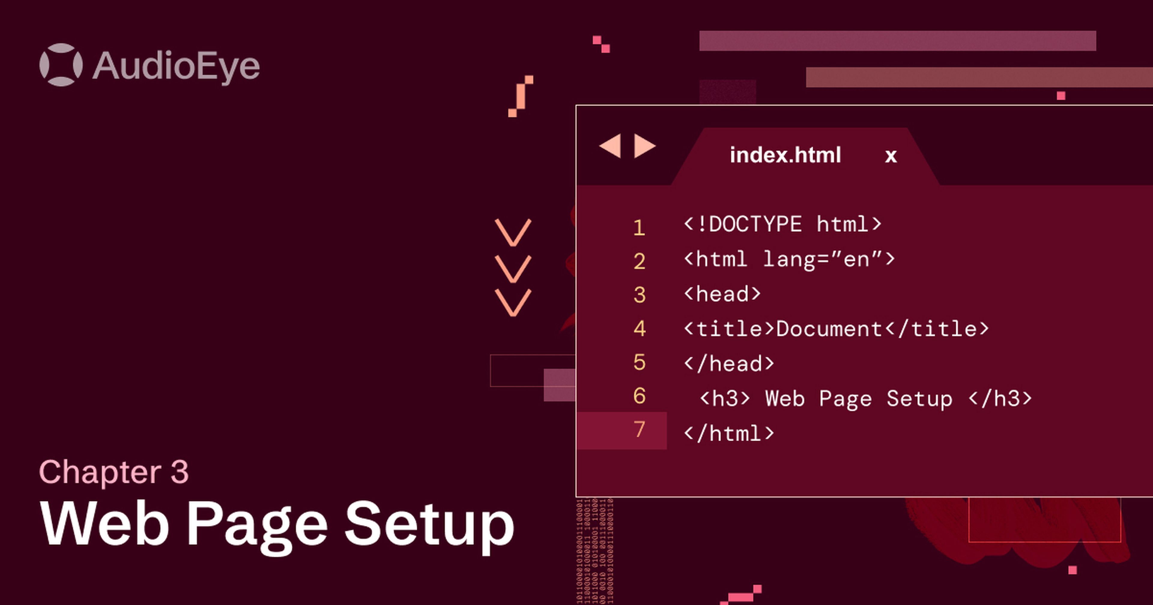 Accessible Coding, Chapter 3: Web Page Setup