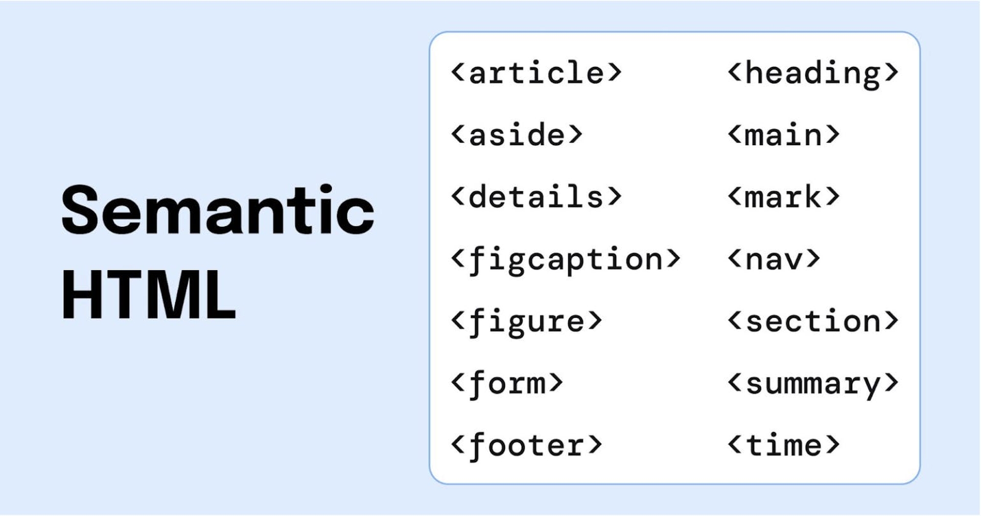 Semantic HTML