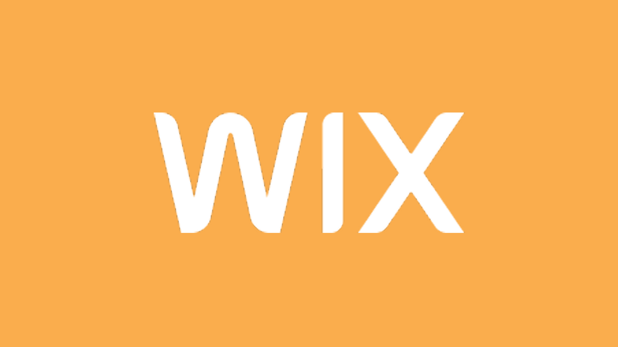 Wix logo on yellow background