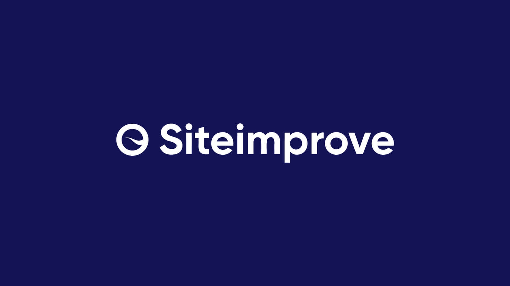 Siteimprove logo on a blue background