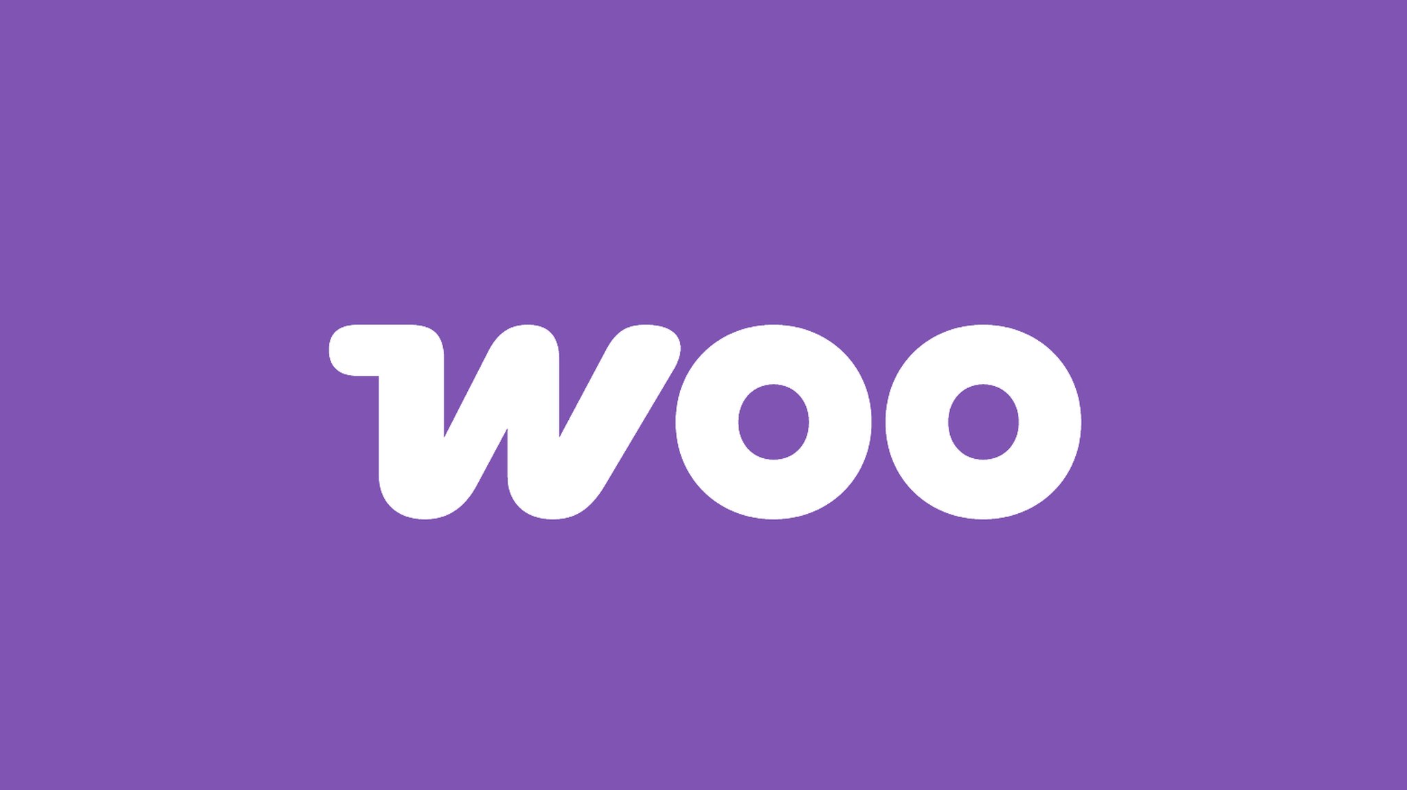 Woo commerce logo on purple background