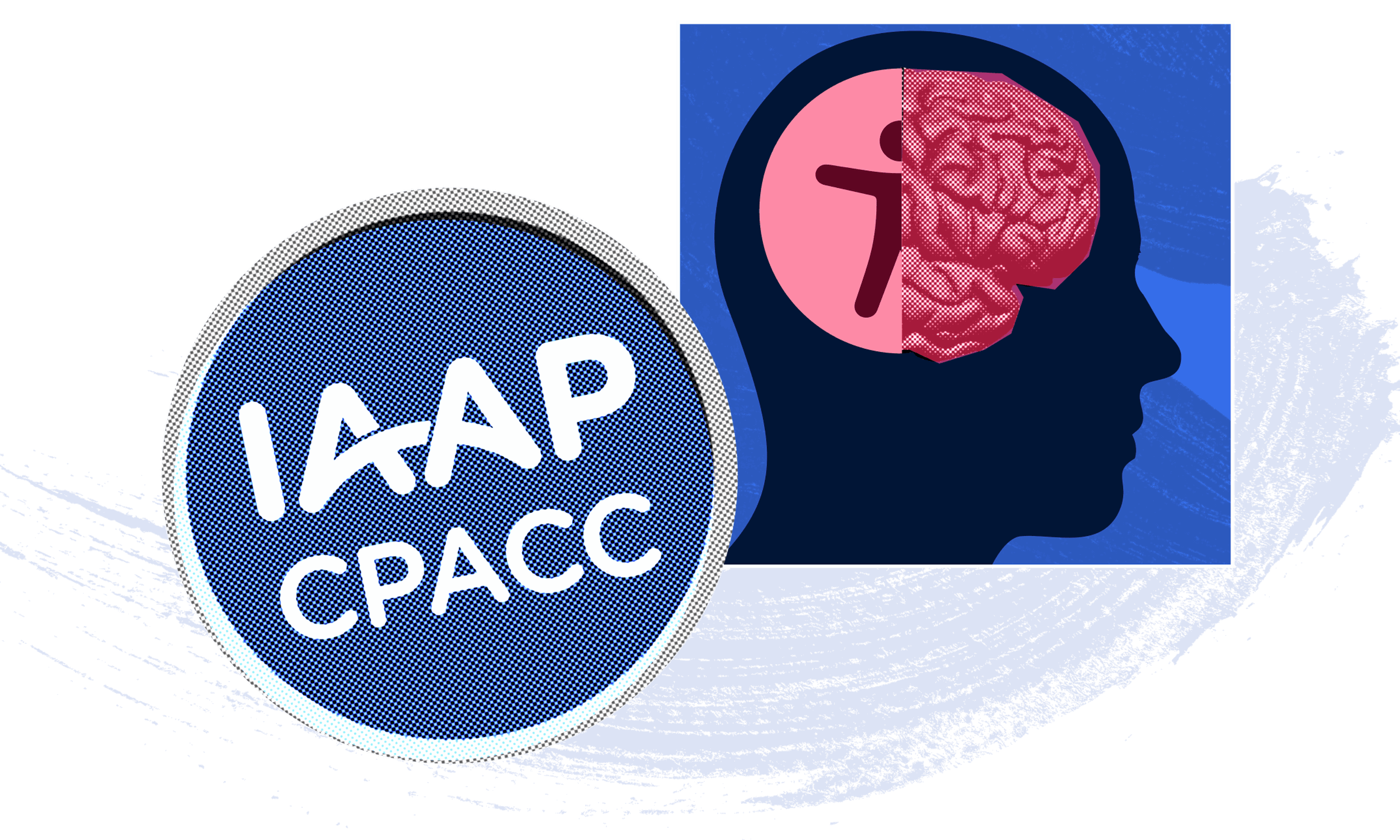IAAP CPACC logo beside silhouette of man thinking about accessibility