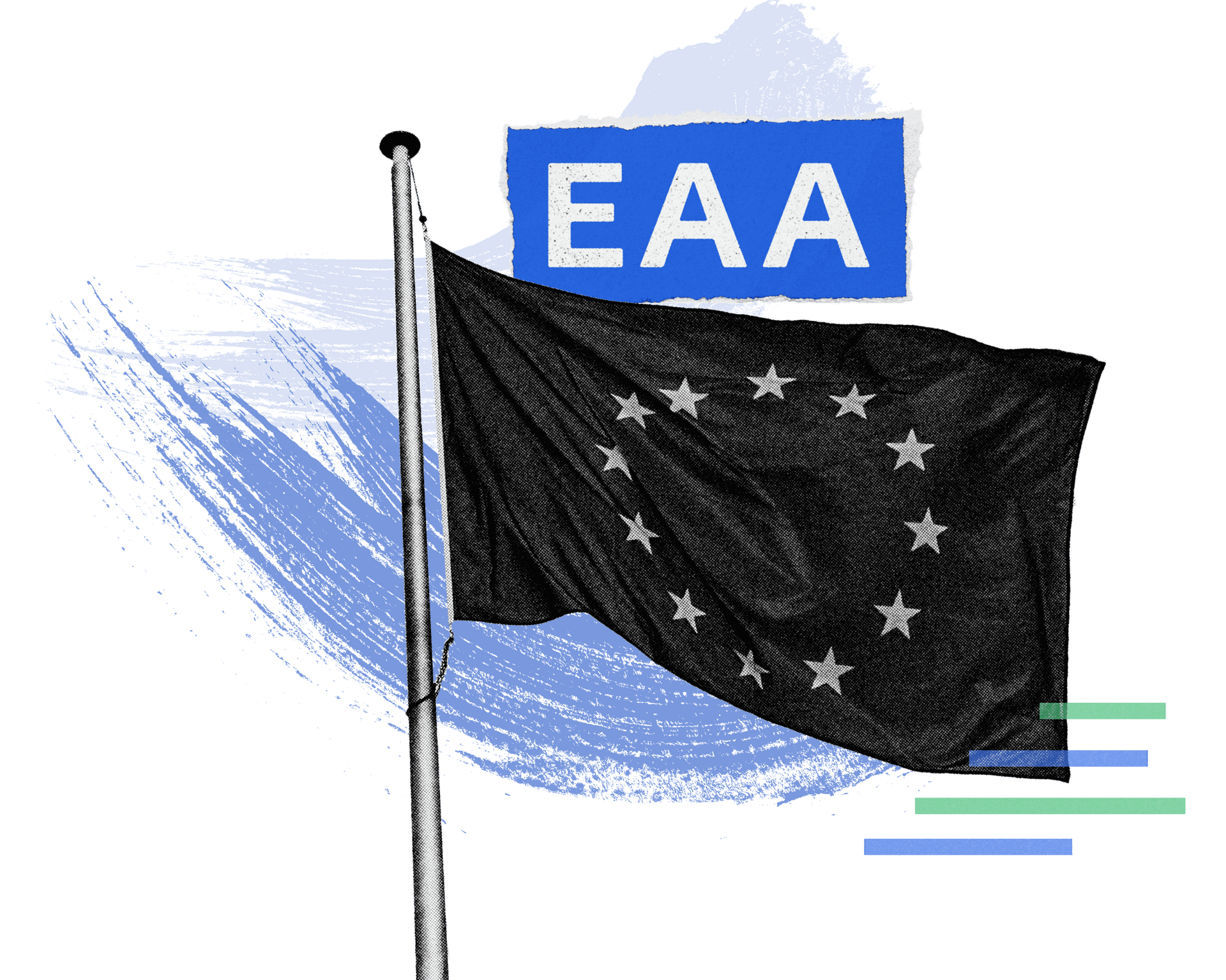 Collage of European Union flag and EAA