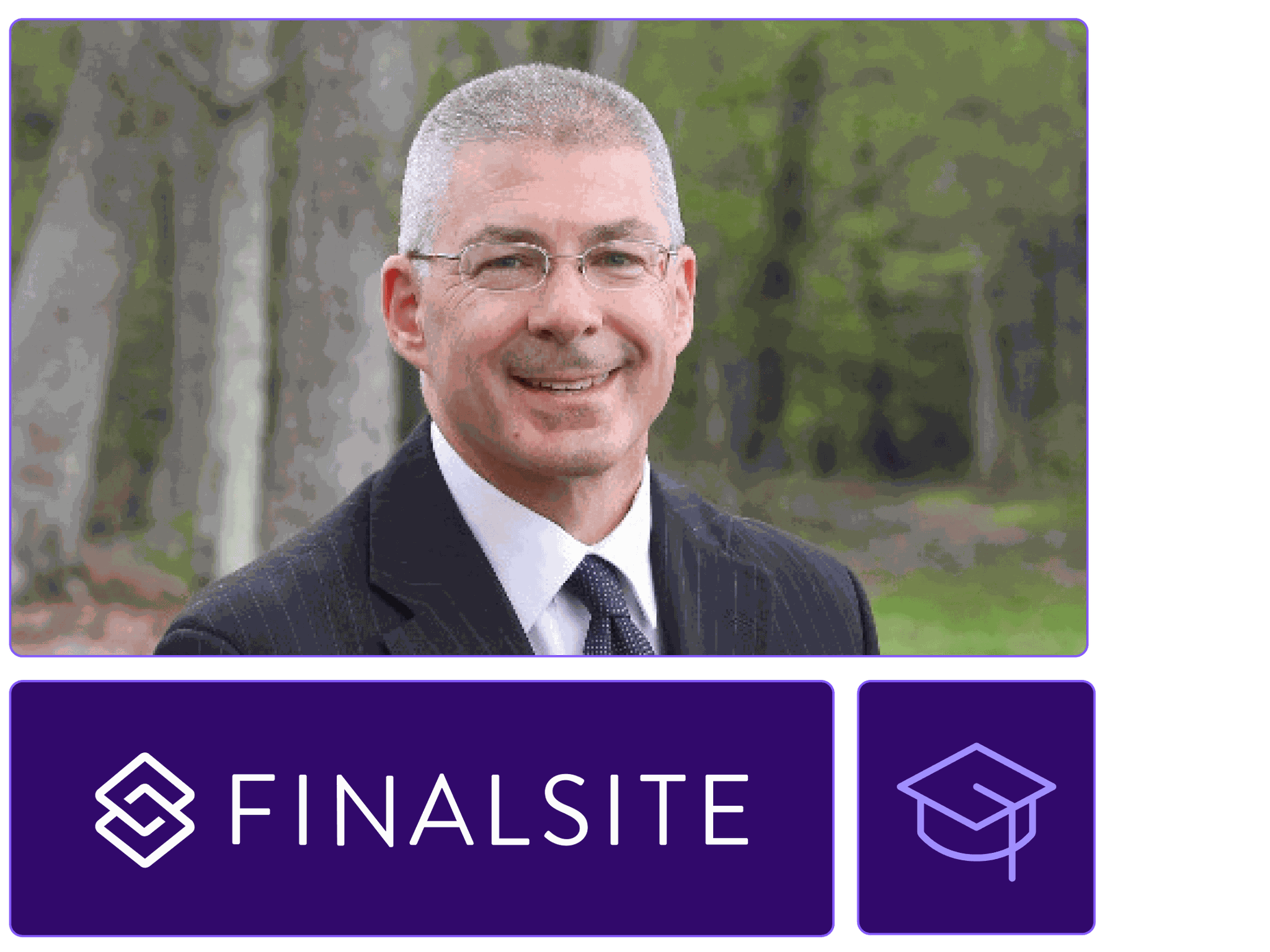 Keven Grasso with the Finalsite logo and an education cap icon.