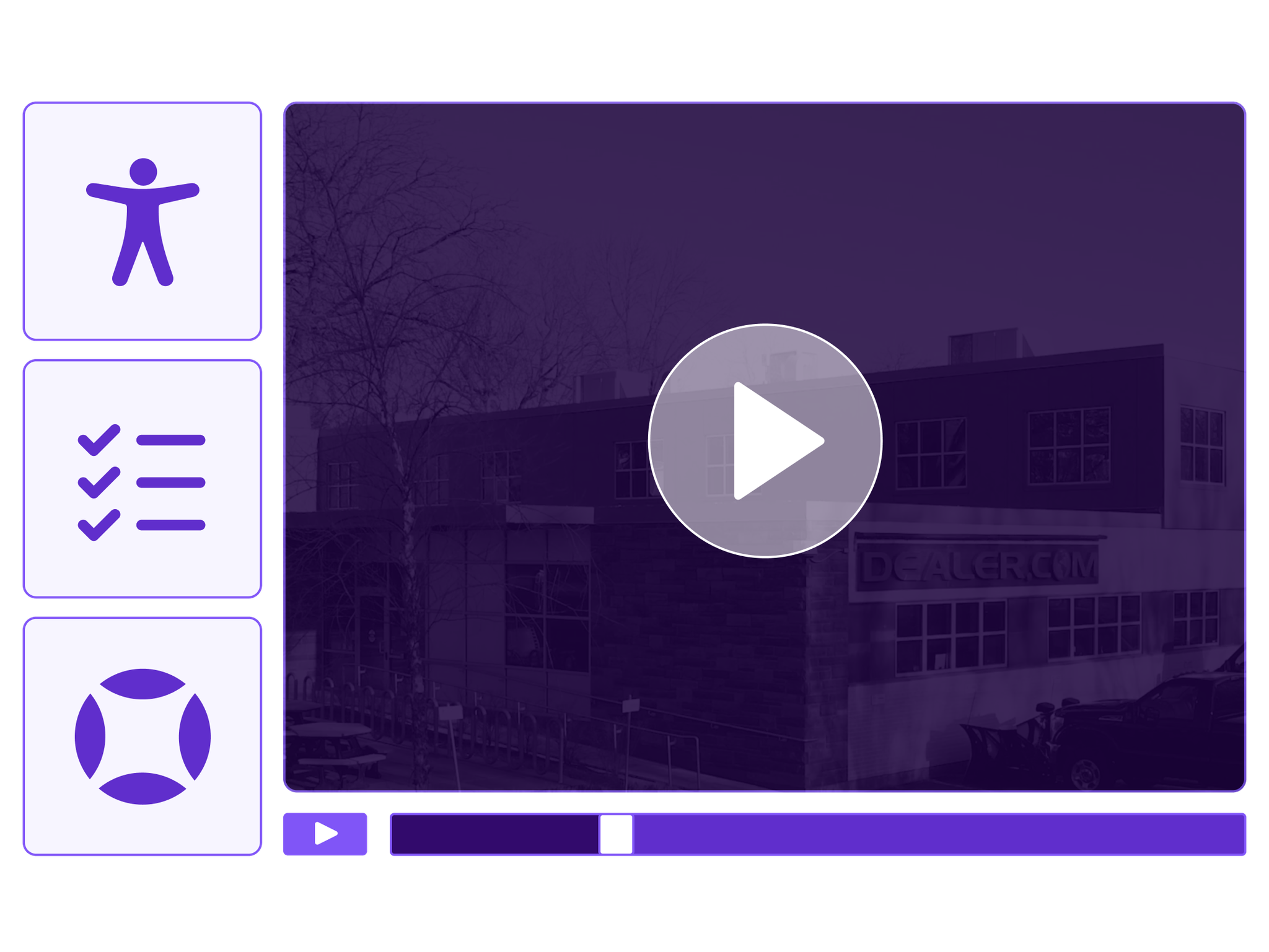 A thumbnail for a video featuring a partner testimonial from the Dealer.com team.