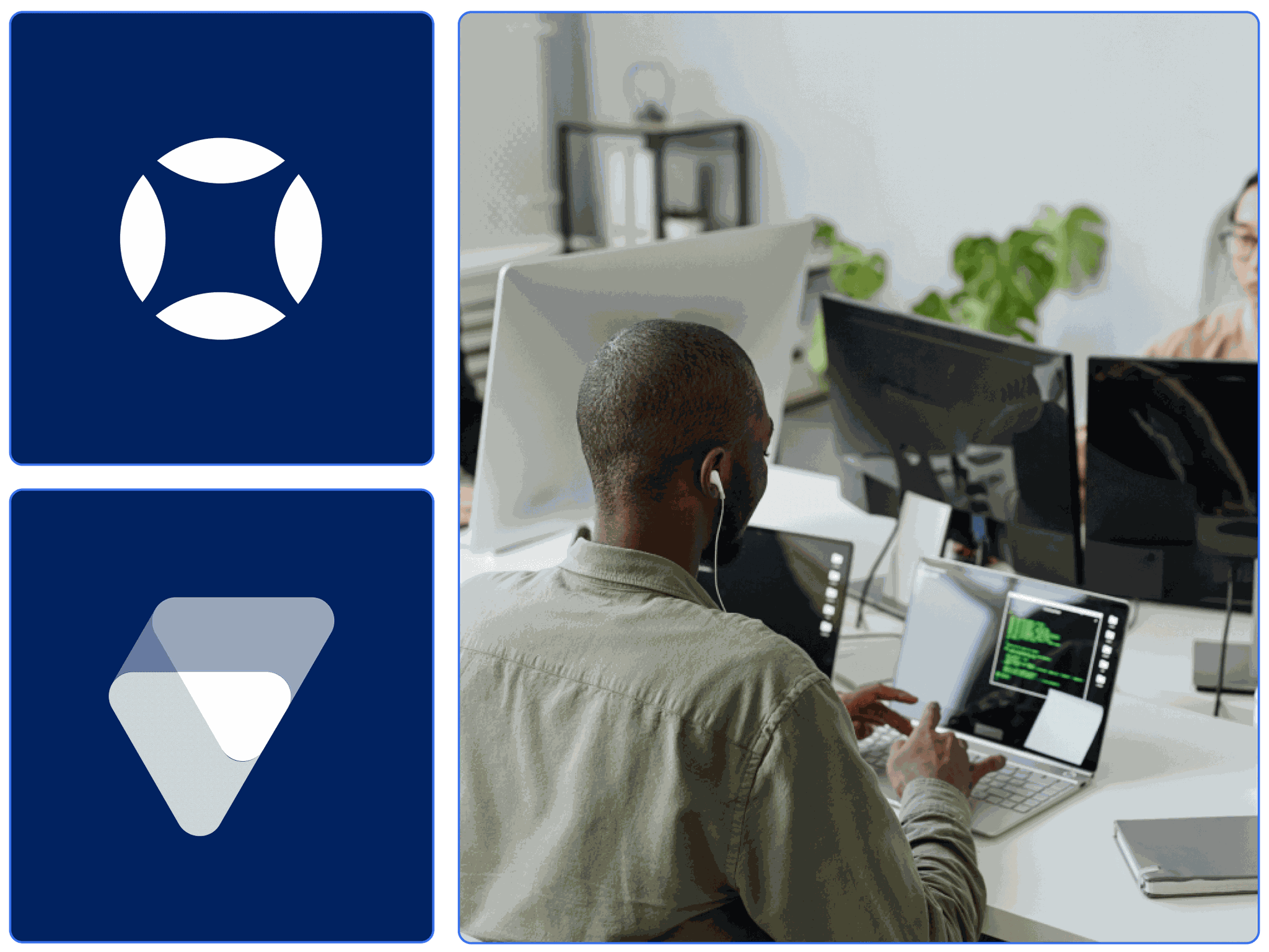 A developer building an accessible website with Volusion and AudioEye.