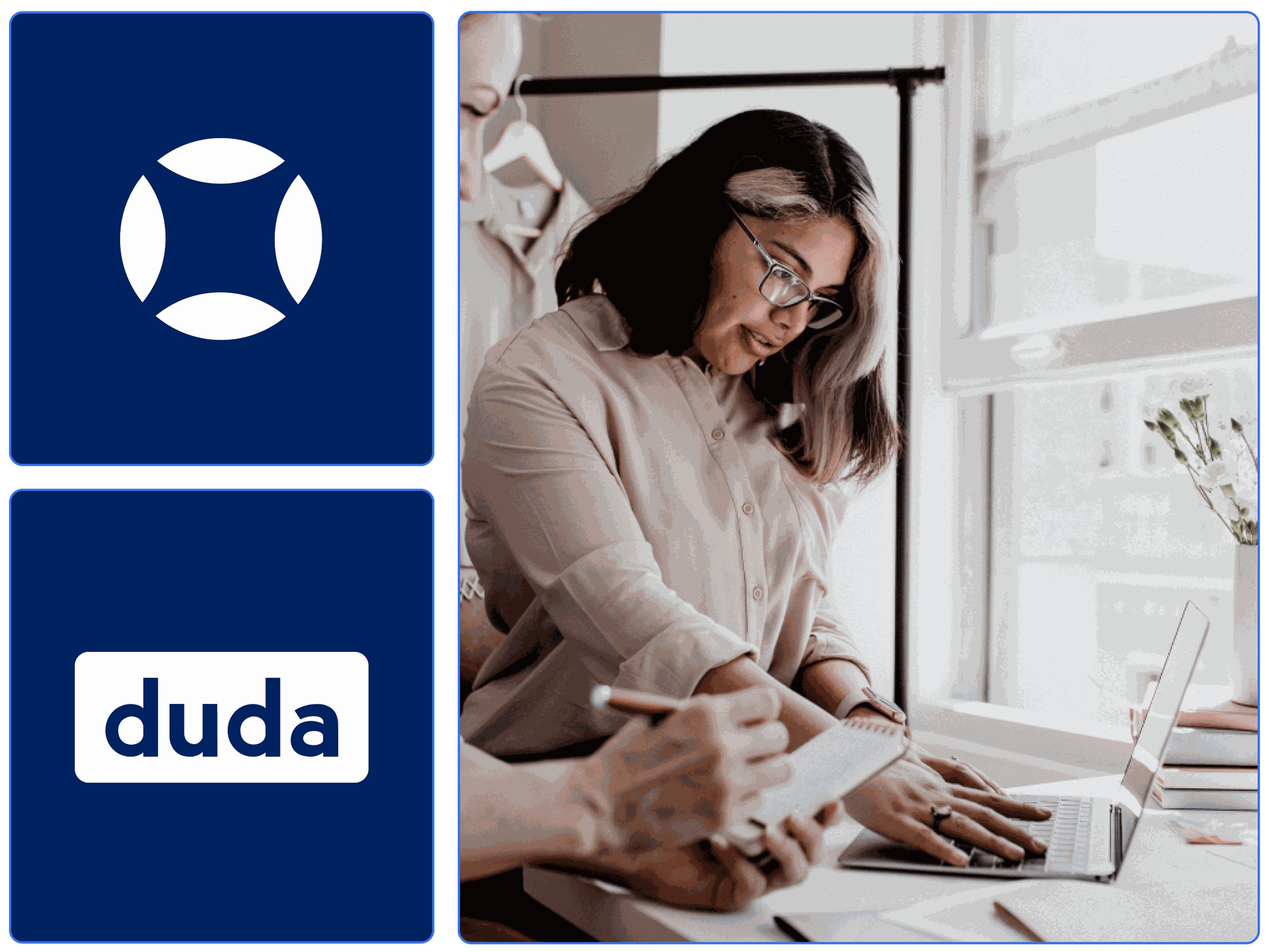 Ein Webdesigner erstellt eine barrierefreie Website mit Duda und AudioEye.
