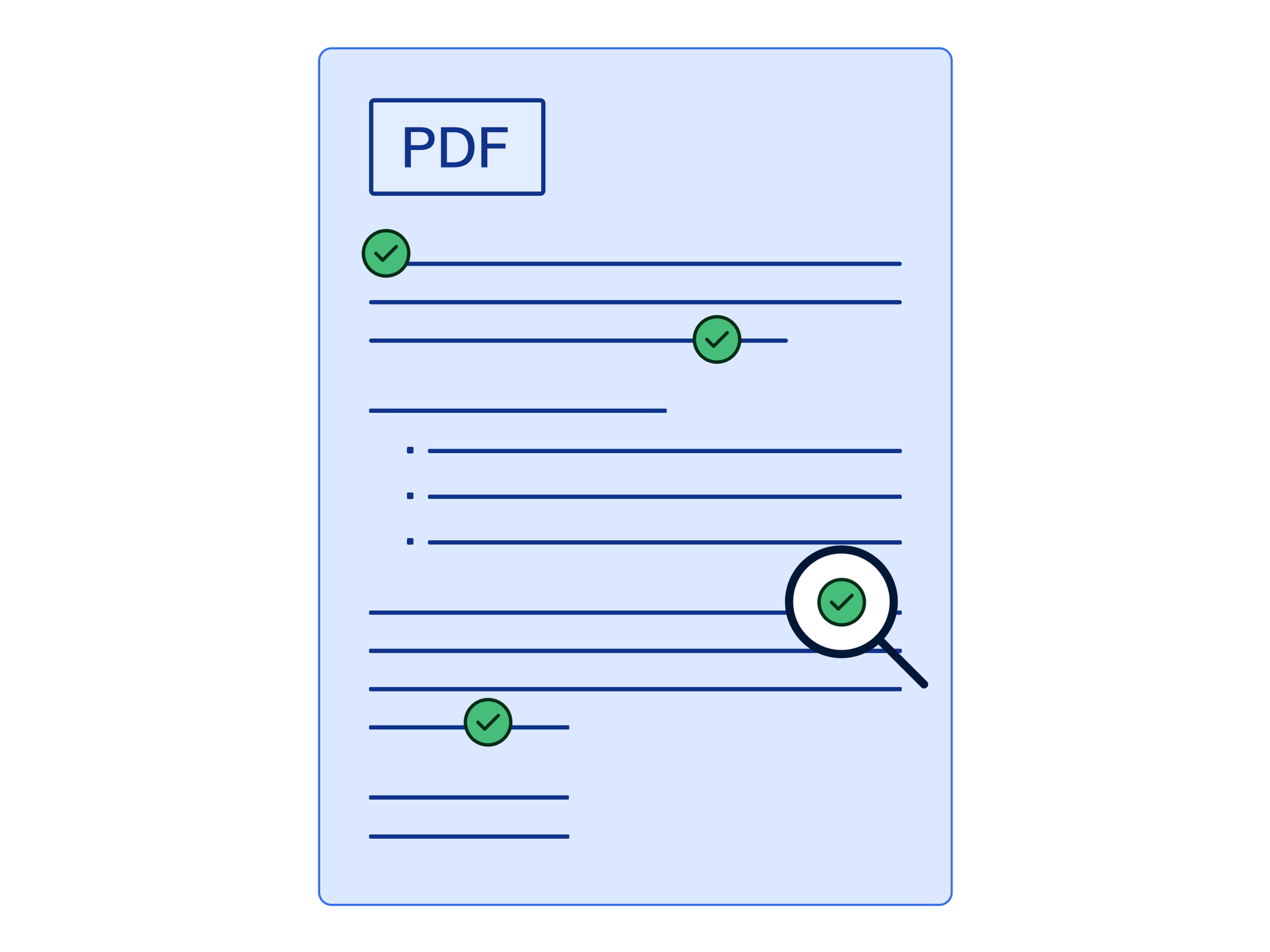 Illustrated PDF document with accessibility errors that have been fixed.