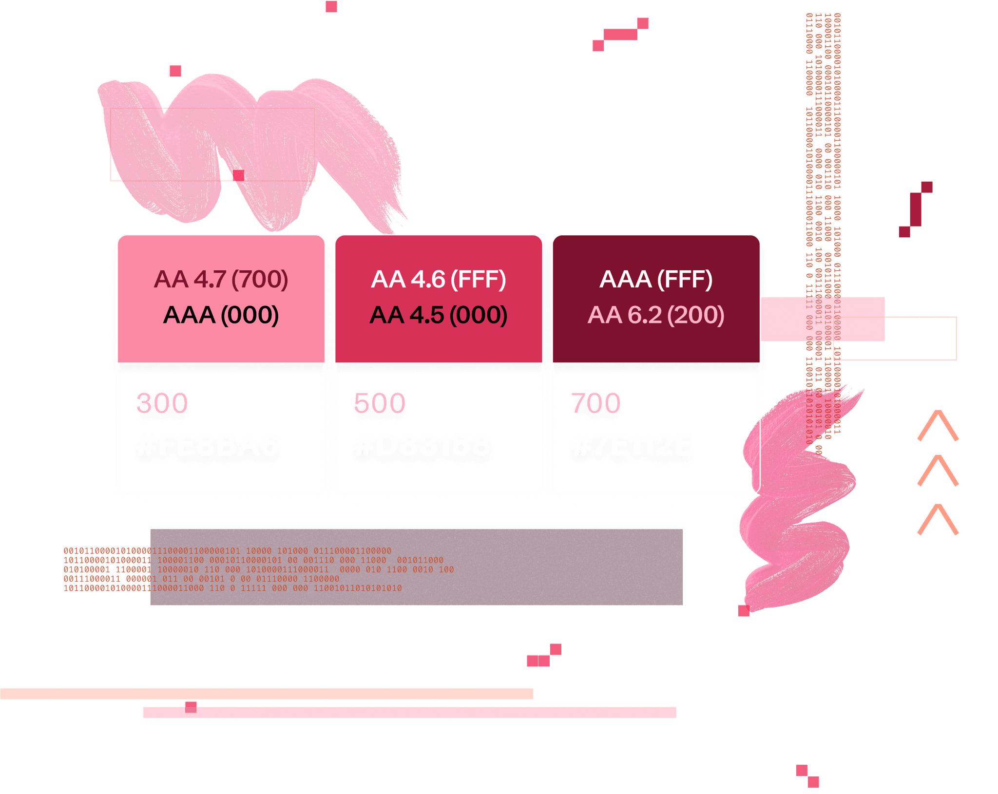 Color contrast collage