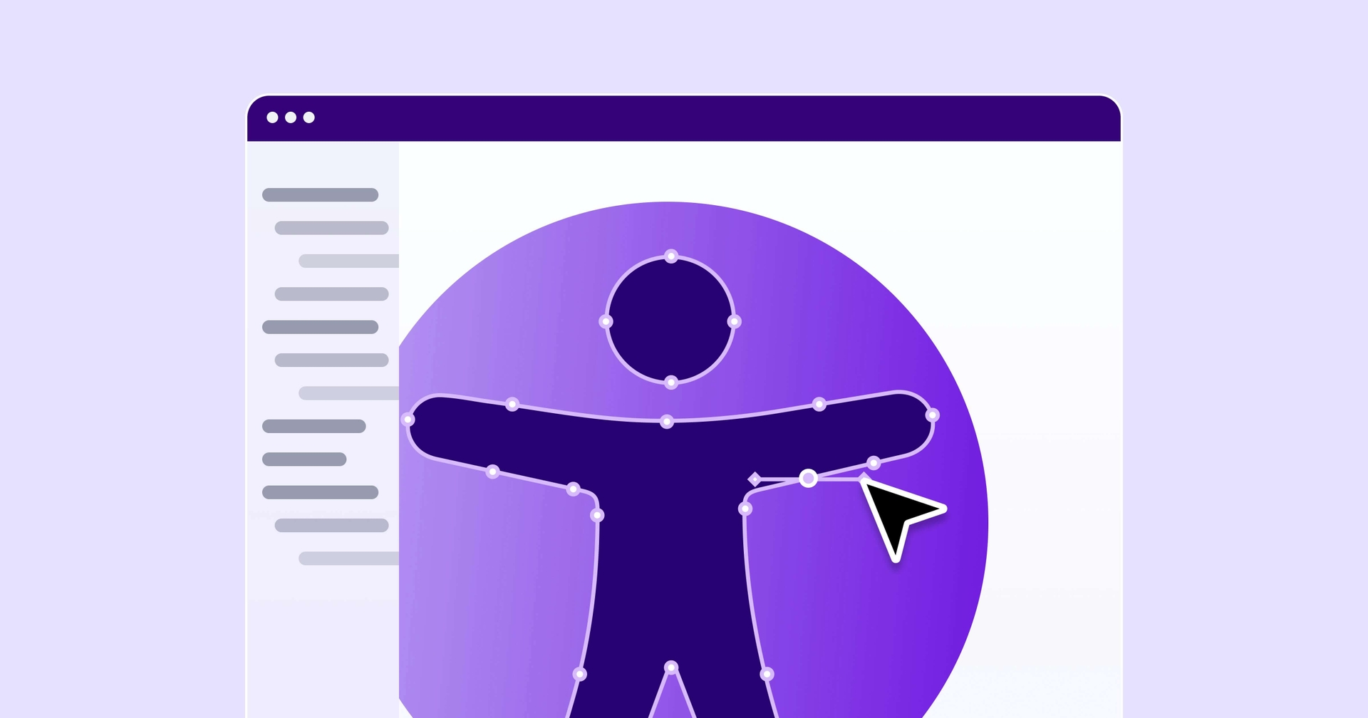 Web browser showing the accessibility logo being edited.