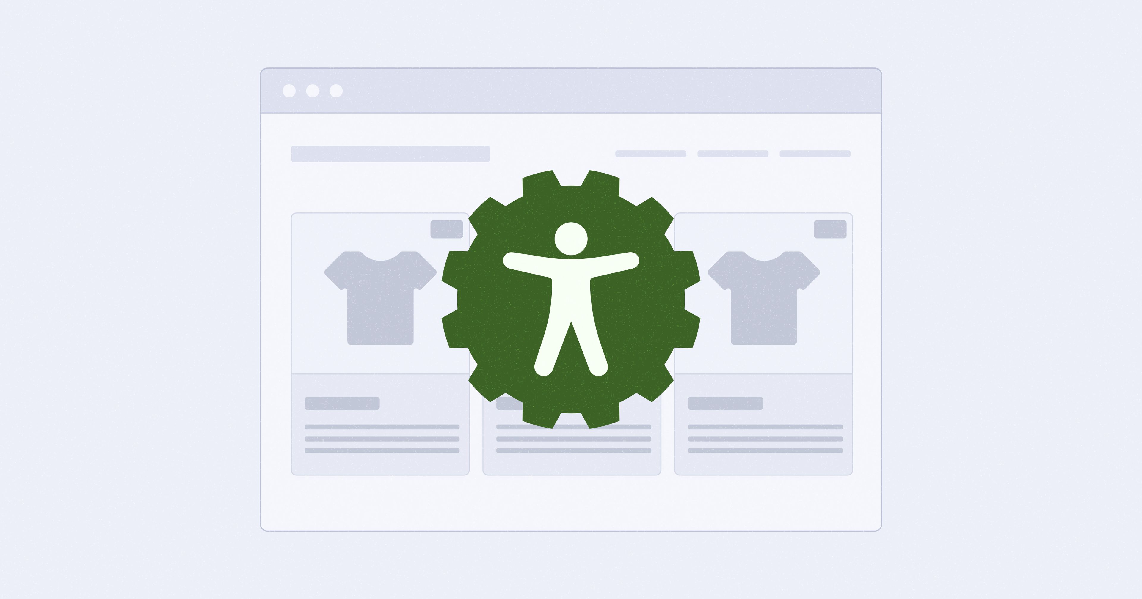 Web browser showing stylized descriptions of shirt; the accessibility symbol is in the middle of a gear shift and sits in the middle of the browser.